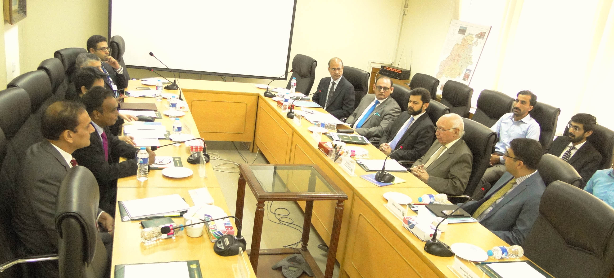 A Delegation Of AIIB Led By VP Called On Deputy Chairman Planning Commission