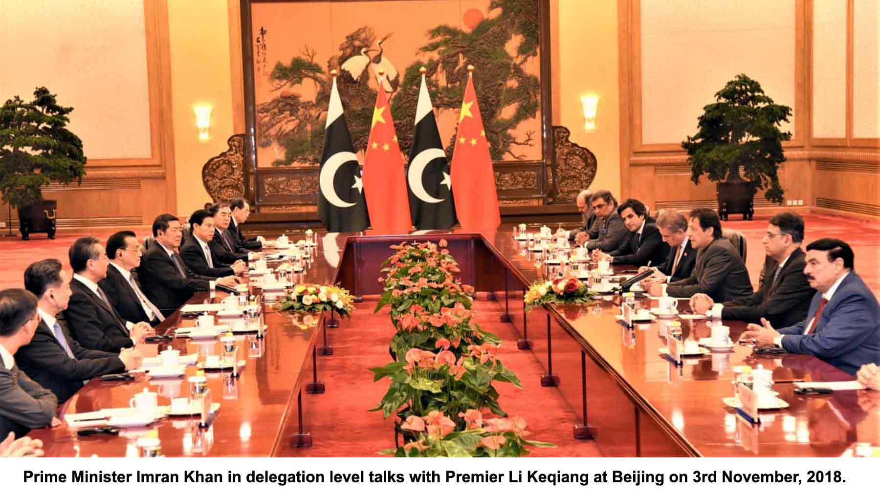 Prime Minister Imran Khan Meeting with Primer Li Keqiang